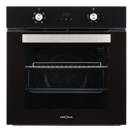 Духовой шкаф электрический встраиваемый Krona Regina 60 BL 595 мм черный inkbird int 12e bw беспроводной термометр для мяса wi fi 5g и bluetooth 5 4 5 датчиков батарея 25 часов ip67 сертифицированный cnas для гриля духовки