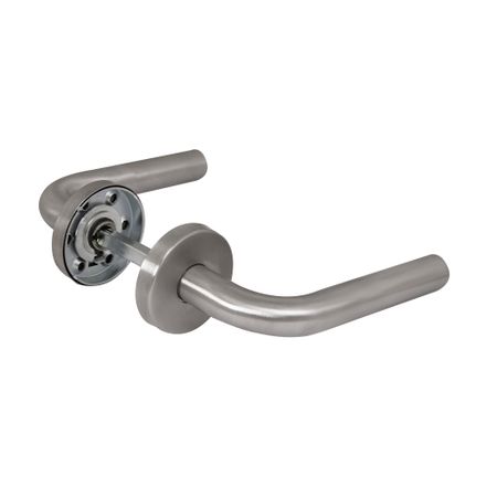 Ручка дверная Fuaro DSS-0201-19 для противопожарной двери круглая розетка нержавеющая сталь (42041) пружинные дверные петли uxcell нержавеющая   2 шт