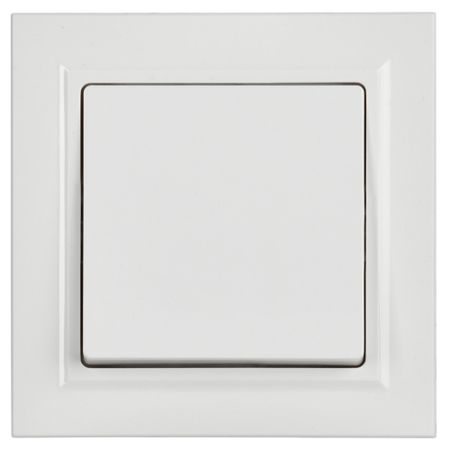 Выключатель IEK Brite ВСР10-1-0-БрБ одноклавишный встраиваемый белый (BR-V10-0-10-K01-F)