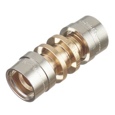 Соединитель прямой Tece 16 х 16 мм для труб SLQ PE-RT латунь (77220016) соединитель датчика m16 с резьбой от 1 5 до 1 8 фитинги для труб с резьбой адаптер давления масла с резьбой адаптер npt