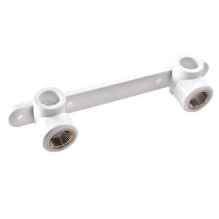 Водорозетка полипропиленовая РВК двойная 20 мм х 1/2 ВР(г) (031106)