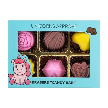 Набор ластиков UNICORNS APPROVE Ластики CANDY BAR ластики в форме карандаша kawaii 2 штуки