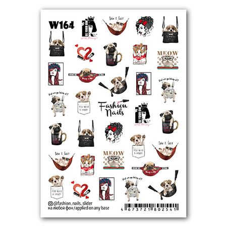 Наклейки для ногтей FASHION NAILS Слайдер дизайн для ногтей 