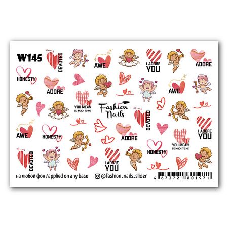Наклейки для ногтей FASHION NAILS Слайдер дизайн для ногтей 