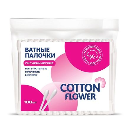 Ватные палочки COTTON FLOWER Ватные палочки ПЭ