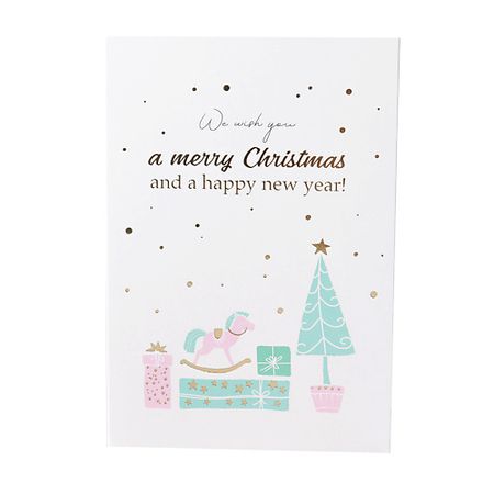 Открытка ЛЭТУАЛЬ Открытка «We wish you a merry Christmas» открытка moonbiffy