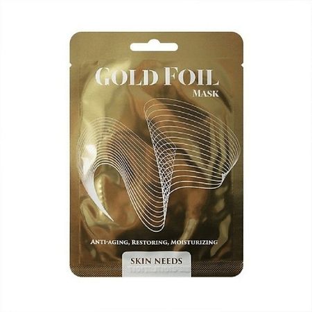 Маска для лица ЛЭТУАЛЬ Золотистая фольгированная маска для лица с эффектом сауны SKIN NEEDS памятная золотистая монета сша 250 летия