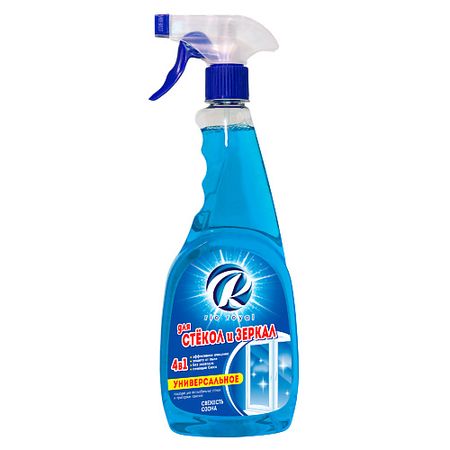Средство для мытья стекол и зеркал RIO ROYAL Жидкость для мытья стёкол Свежесть Озона средство для мытья стёкол хозяюшка лимон с триггером 750 мл