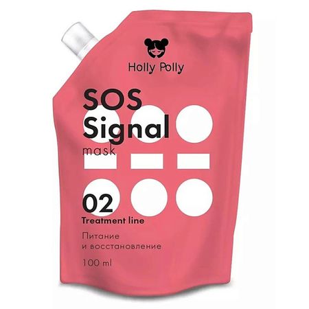 Маска для волос HOLLY POLLY Маска для волос экстра-питательная  SOS-signal holly polly холли полли маска для   головы 100 мл успокаивающ
