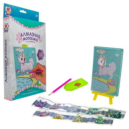 Набор для творчества 1TOY Алмазная мозаика Щенок настенная наклейка honc плоский стикер щенок