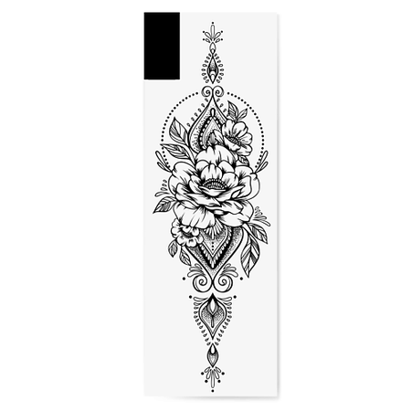 Наклейки для тела PRINT FACTORY Временная переводная татуировка Розы