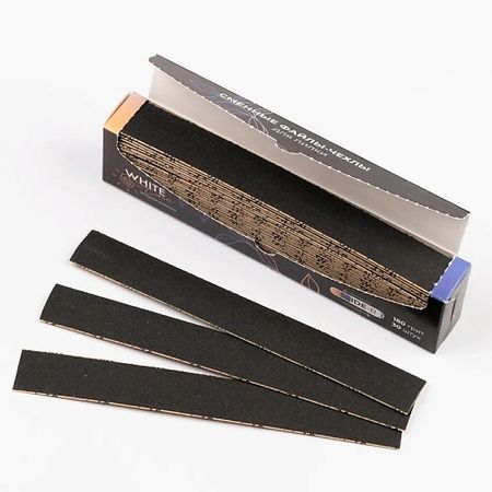 Сменный файл для пилки для ногтей WHITE LINE Сменные файлы для пилок одноразовые 180 грит, Овал салфетка маникюрная для искусственных покрытий white line уп 240 штук