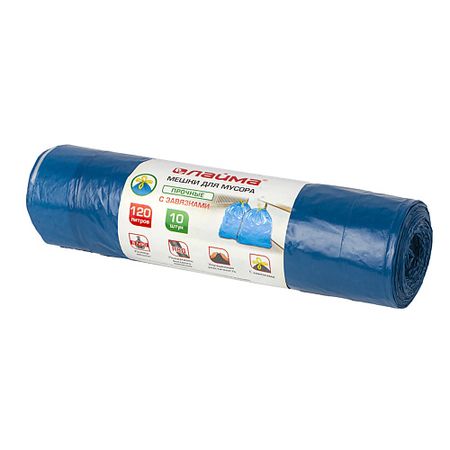 Мешок для мусора LAIMA Мешки для мусора с завязками прочные