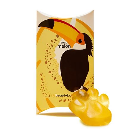 Мыло твердое BEAUTY BAR Конжаковое мыло  для умывания с ароматом дыни