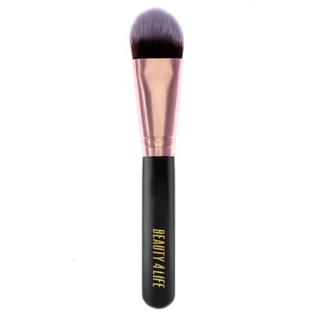 Кисть для лица BEAUTY4LIFE Кисть косметическая для тональной основы, плоская 10 шт новый кавайный мультфильм девушка гамбургский телефон смола плоская задняя часть альбом фигурка diy бант декор аксессуары ремесла a2