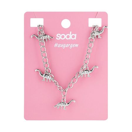 Ожерелье SODA Ожерелье CHAIN DINOSAURS #sugargem христианское ожерелье с крестом htisok