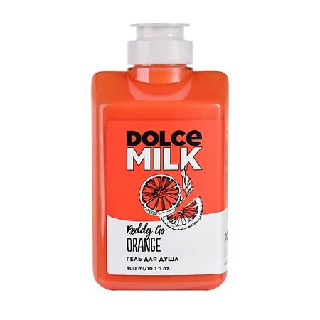 Гель для душа DOLCE MILK Гель для душа «Красный-прекрасный апельсин» молочко для душа cottage ок апельсин 250 мл