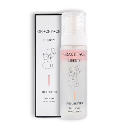 Спрей для лица GRACE FACE Увлажняющий спрей-мист для лица база под макияж с маслом ши GRACEFACE