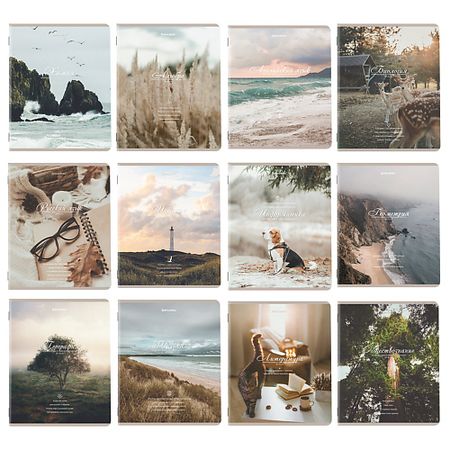 Тетрадь BRAUBERG Тетради предметные комплект ESTHETICS пустые стеклянные предметные стекла huiley 25x76 мм