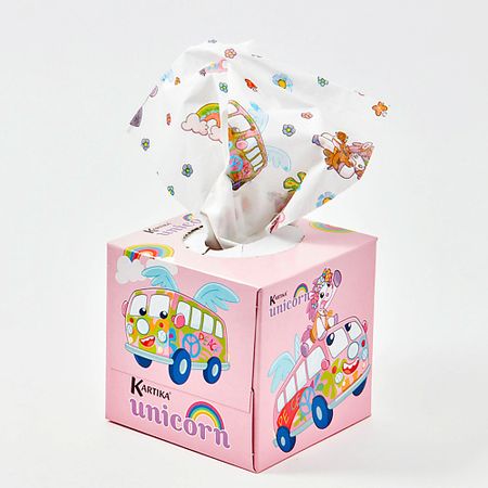 Салфетки для тела KARTIKA Салфетки бумажные косметические с рисунком 3 слоя 