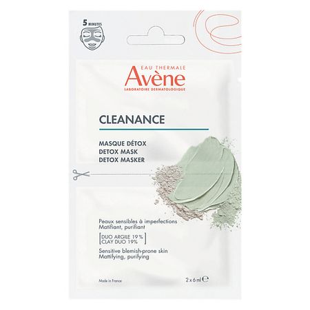 Маска для лица AVENE Маска-детокс для глубокого очищения Cleanance