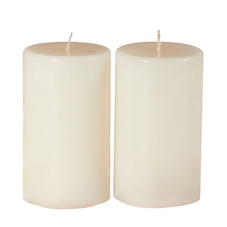 Свеча декоративная ЖИВОЙ КРЫМ Набор свечей 2шт пеньковые декоративные столбик