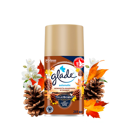 Освежитель воздуха GLADE Освежитель воздуха  сменный баллон  Нежность кашемира и Сандал
