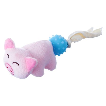 Игрушка ZOO ONE Игрушка для маленьких пород собак и щенков Поросёнок с мячом TRP апорты nunbell игрушка для собак мяч 7 см