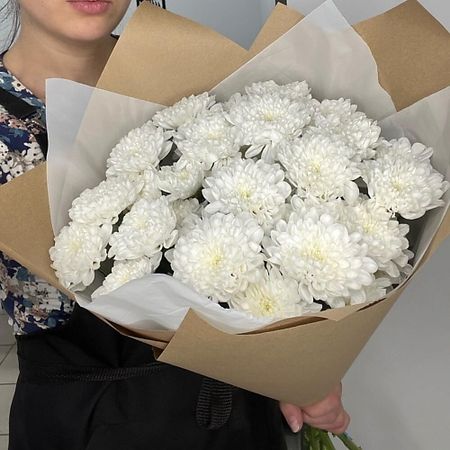 Букет живых цветов VIBE СТУДИЯ ЦВЕТОВ И ПОДАРКОВ Облако хризантем 5 шт скотч для декорирования sky city серии облако