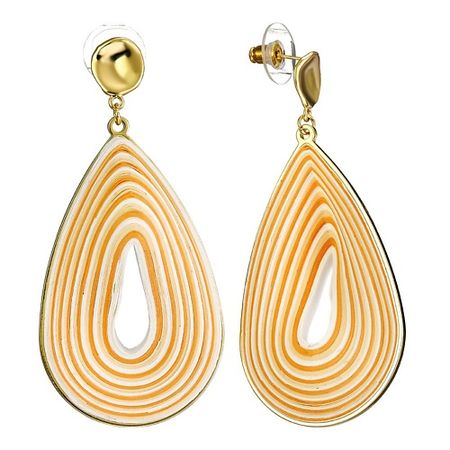 Серьги UVI JEWELLERY Золотистые серьги в стиле квилинг с голубой вставкой курильницы htisok в греческом стиле