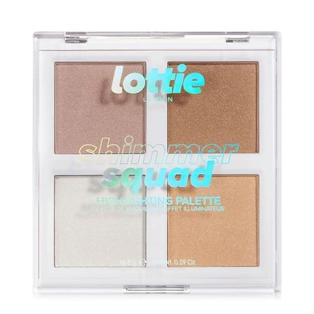 Хайлайтер для лица LOTTIE LONDON Палетка пудровых хайлайтеров Shimmer Squad