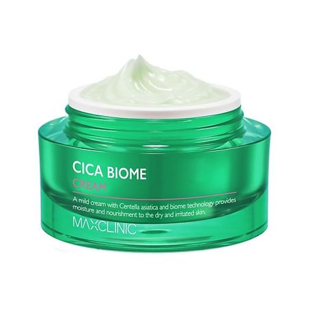 Крем для лица MAXCLINIC Увлажняющий крем для сухой и чувствительной кожи лица с Центеллой Cica Biome Cream крем мусс чистая линия для сухой и чувствительной сменный блок pl 45мл