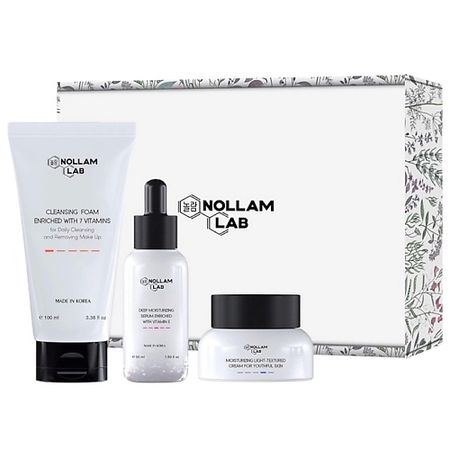 Набор средств для лица NOLLAM LAB Набор для молодой кожи: Пенка, Сыворотка и Увлажняющий крем горшок студия декор молодой бамбук 2 12 см