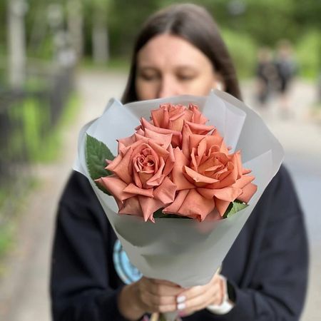 Букет живых цветов LE BOUQUET Изящный букет французских роз