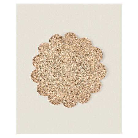 Подставка под горячее ZARA HOME Цветочная салфетка из ротанга 38 см микрофибровая салфетка для дома