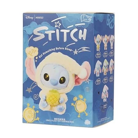 Мягкая игрушка MINISO Брелок-игрушка Stitch Eat Something Before Sleep в слепой упаковке кружки miniso disney stitch керамические