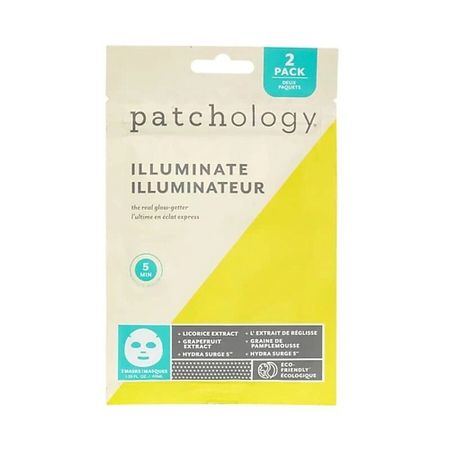 Маска для лица PATCHOLOGY Тканевые маски  FlashMasque Illuminate, выравнивающие тон кожи и придающие сияние