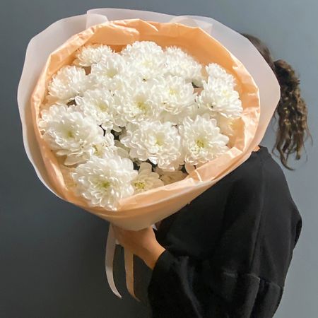 Букет живых цветов MADE KRIS Букет хризантем 