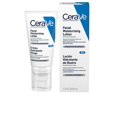 Лосьон для лица CERAVE Увлажняющий лосьон с керамидами, ниацинамидом и гиалуроновой кислотой  Facial Moisturizing