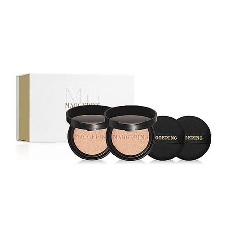 Тональное средство MAOGEPING Тональный кушон Luxury Caviar Flawless Cushion, 2 сменных блока 1 пара сменных насадок омывателя фар для audi a4 b6 2001 2005 8e0955275d 8e0955276d