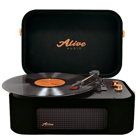 Виниловый проигрыватель ALIVE AUDIO Виниловый проигрыватель STORIES Glam Noir c Bluetooth chzhvan bluetooth трекер для android