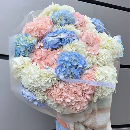 Букет живых цветов ALLFLOW 31 гортензия VIP букет искусственные ы 1 комплект шелковая гортензия свадебные аксессуары украшение для фестиваля вазы домашний букет сделай сам реквизит