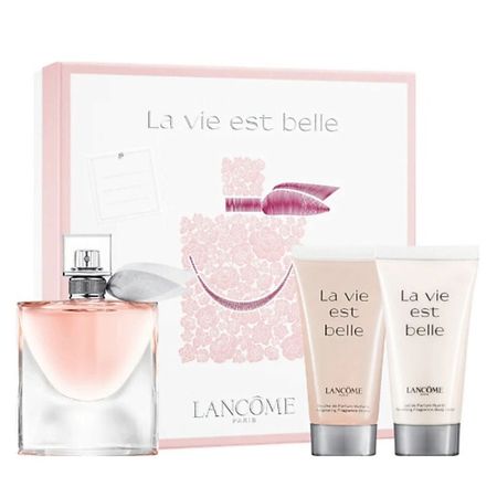 Набор парфюмерии LANCOME Набор La Vie Est Belle: Парфюмерная вода + Гель для душа + Лосьон для тела женская водонепроницаемая шапочка для душа ys1759