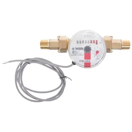 Счётчик для горячей воды Itelma 1/2x80 мм