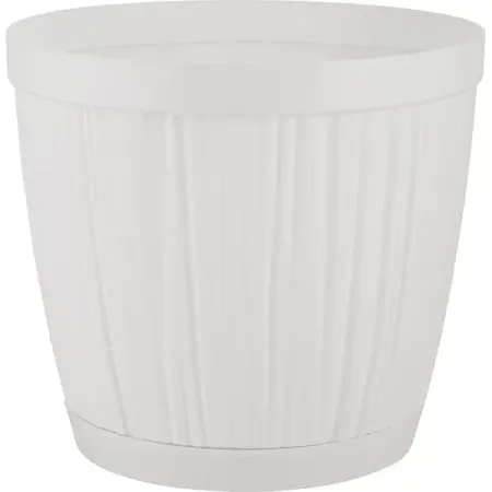 Горшок цветочный Ingreen Barcelona ø27 h24.3 см v9.6 л пластик белый парфюмерная carner barcelona d600