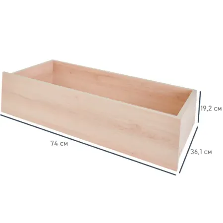 Выдвижной ящик для шкафа Лион 74x19.2x36.1 ЛДСП цвет дуб комано ящик выдвижной flowbox 76 8x18 92x50 44 см лдсп антрацит