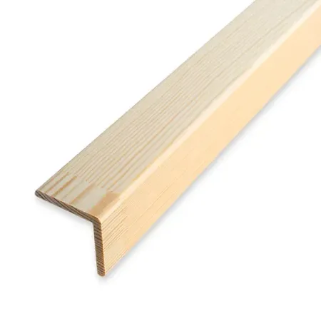 Уголок плоский деревянный сращенный равнобокий 40x40x1000 мм Сосна Экстра деревянный конус для колец