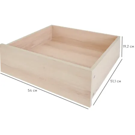 Выдвижной ящик для шкафа Лион 54x19.2x51.1 ЛДСП цвет дуб комано ящик выдвижной flowbox 76 8x18 92x50 44 см лдсп антрацит