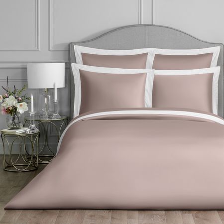 Комплект постельного белья Togas Эдем розовый с белым Семейный/дуэт комплект постельного белья из шелка розовый 4 шт