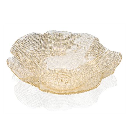 Блюдо IVV Folies круглое 18 см желтое золото